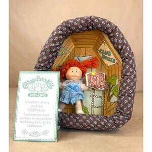 Vintage 1983 Cabbage Patch Kids Pin-Ups Charleen Jenny & Her Clubhouse COMPLETE